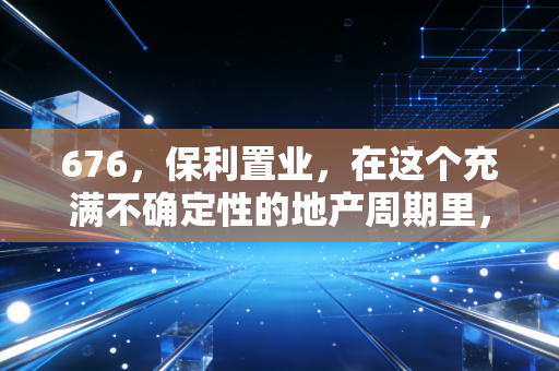 676，保利置业，在这个充满不确定性的地产周期里，它究竟是避风港还是沉没船？