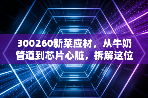 300260新莱应材，从牛奶管道到芯片心脏，拆解这位隐形冠军的真实含金量