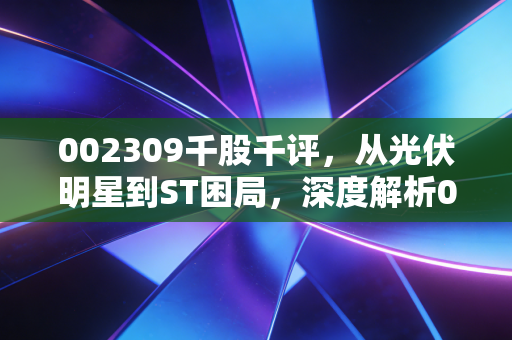 002309千股千评，从光伏明星到ST困局，深度解析002309背后的博弈与散户生存法则