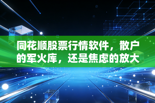 同花顺股票行情软件，散户的军火库，还是焦虑的放大器？