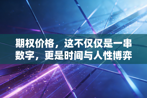 期权价格,这不仅仅是一串数字,更是时间与人性博弈的门票