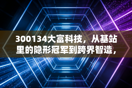 300134大富科技，从基站里的隐形冠军到跨界智造，这只股票能否穿越周期？