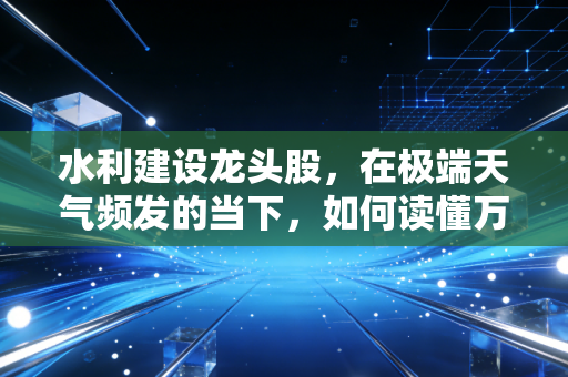 水利建设龙头股，在极端天气频发的当下，如何读懂万亿国债背后的治水财富密码？