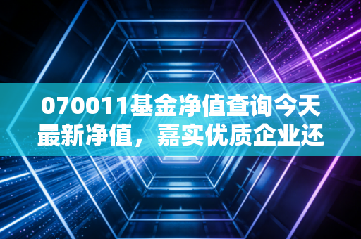 070011基金净值查询今天最新净值，嘉实优质企业还能优质吗？深度复盘与投资心法