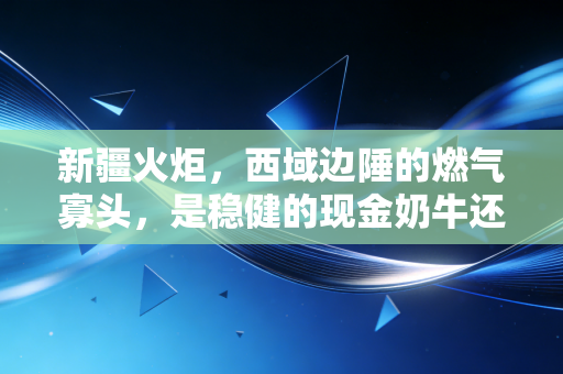 新疆火炬,西域边陲的燃气寡头,是稳健的现金奶牛还是被低估的潜力股?
