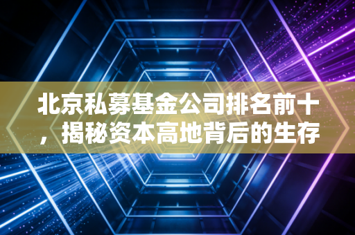北京私募基金公司排名前十,揭秘资本高地背后的生存法则与投资智慧