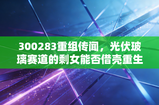 300283重组传闻，光伏玻璃赛道的剩女能否借壳重生，还是一场资本的空欢喜？