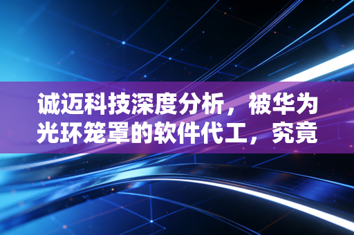 诚迈科技深度分析,被华为光环笼罩的软件代工,究竟是风口上的猪还是未来的科技巨头?
