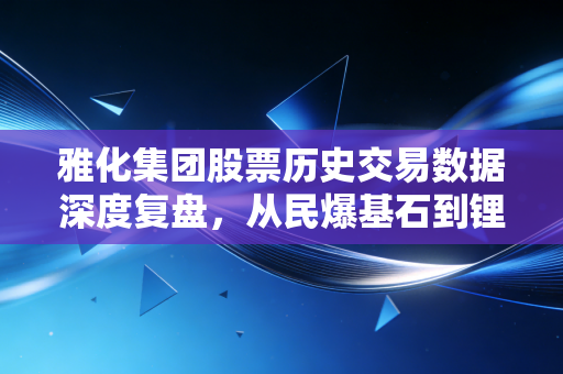雅化集团股票历史交易数据深度复盘，从民爆基石到锂电狂潮的财富过山车