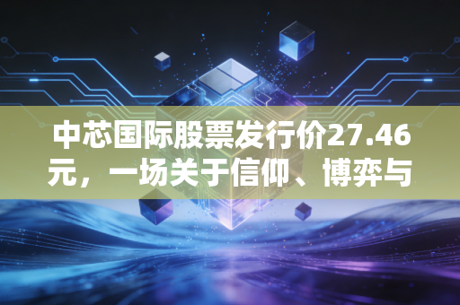 中芯国际股票发行价27.46元,一场关于信仰、博弈与国产芯片未来的深度对话