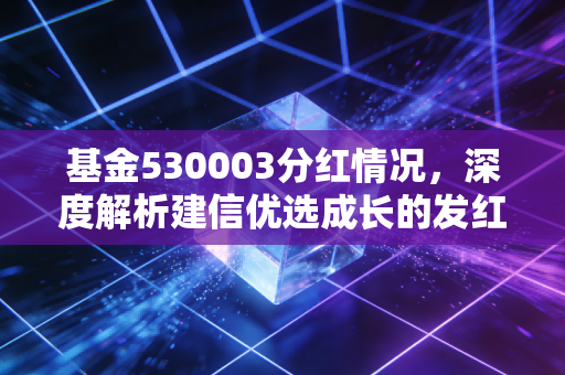 基金530003分红情况,深度解析建信优选成长的发红包艺术与持有智慧