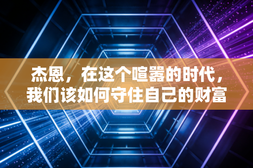 杰恩,在这个喧嚣的时代,我们该如何守住自己的财富?