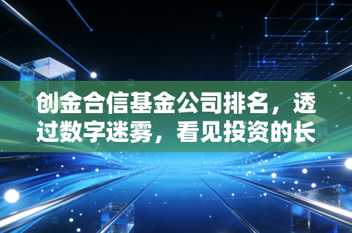 创金合信基金公司排名,透过数字迷雾,看见投资的长期主义
