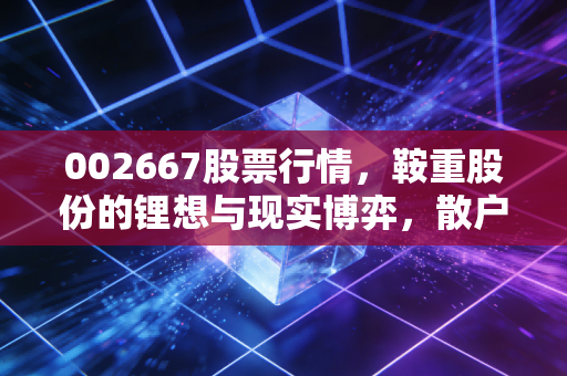 002667股票行情，鞍重股份的锂想与现实博弈，散户该如何在震荡中寻找出路？
