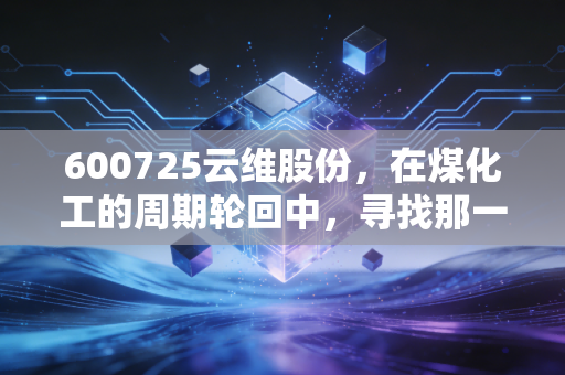 600725云维股份，在煤化工的周期轮回中，寻找那一份被低估的烟火气