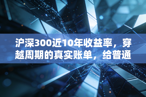 沪深300近10年收益率,穿越周期的真实账单,给普通投资者的几点掏心窝子建议