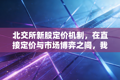 北交所新股定价机制,在直接定价与市场博弈之间,我们该如何寻找中小企业的真实价值?