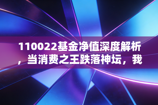 110022基金净值深度解析,当消费之王跌落神坛,我们该恐惧还是贪婪?