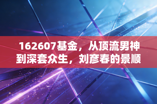 162607基金，从顶流男神到深套众生，刘彦春的景顺长城鼎益还能回本吗？