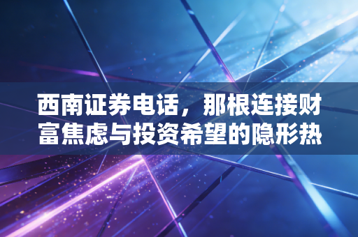 西南证券电话,那根连接财富焦虑与投资希望的隐形热线
