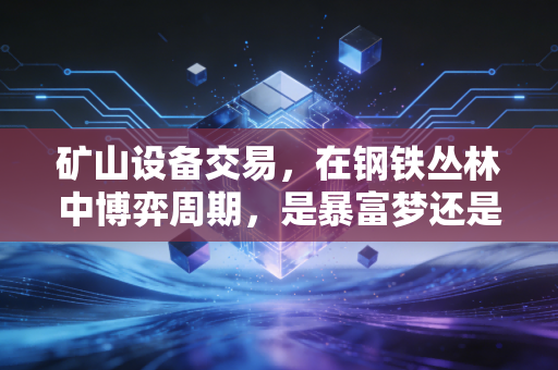 矿山设备交易,在钢铁丛林中博弈周期,是暴富梦还是深坑?