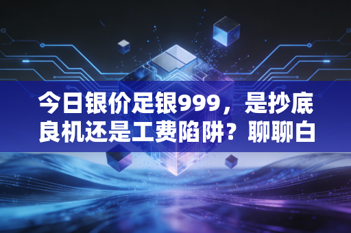 今日银价足银999,是抄底良机还是工费陷阱?聊聊白银投资的那些坑与光