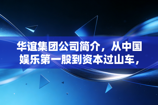 华谊集团公司简介,从中国娱乐第一股到资本过山车,华谊兄弟的沉浮启示录