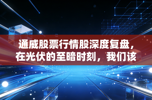 通威股票行情股深度复盘,在光伏的至暗时刻,我们该如何看待这家巨头的沉浮?