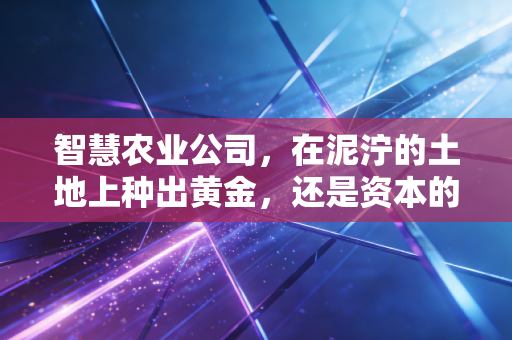 智慧农业公司，在泥泞的土地上种出黄金，还是资本的又一个泡沫？