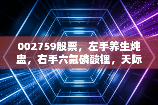 002759股票，左手养生炖盅，右手六氟磷酸锂，天际股份的双面人生该如何破局？
