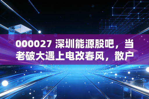 000027 深圳能源股吧,当老破大遇上电改春风,散户们的爱恨情仇