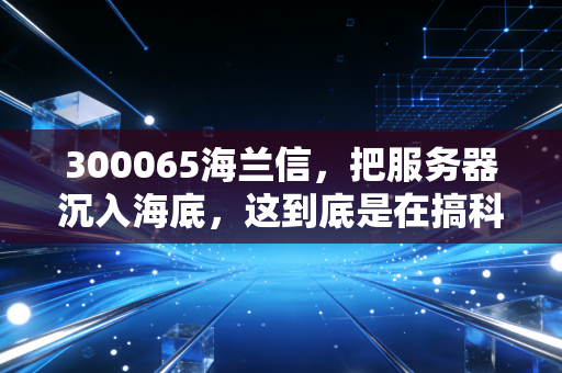 300065海兰信，把服务器沉入海底，这到底是在搞科研还是讲故事？