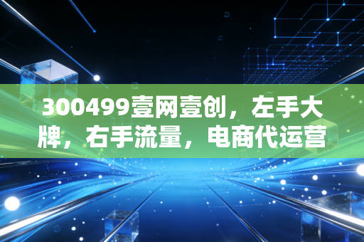 300499壹网壹创,左手大牌,右手流量,电商代运营的好日子还在吗?