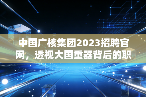 中国广核集团2023招聘官网，透视大国重器背后的职业赛道与金融新解