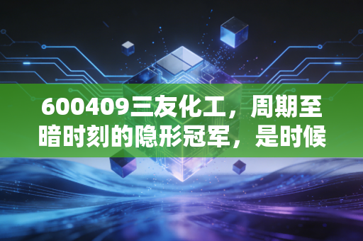 600409三友化工，周期至暗时刻的隐形冠军，是时候布局了吗？