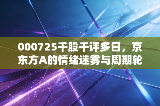 000725千股千评多日,京东方A的情绪迷雾与周期轮回,我们该如何守住钱袋子?