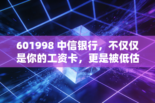 601998 中信银行,不仅仅是你的工资卡,更是被低估的财富潜力股