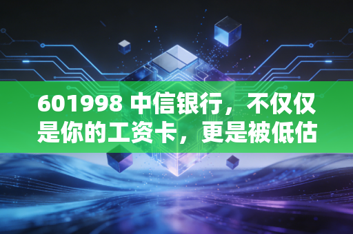 601998 中信银行，不仅仅是你的工资卡，更是被低估的财富潜力股