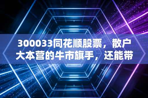 300033同花顺股票，散户大本营的牛市旗手，还能带我们飞多远？