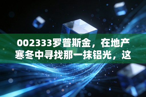 002333罗普斯金，在地产寒冬中寻找那一抹铝光，这只老字号还有翻身仗吗？