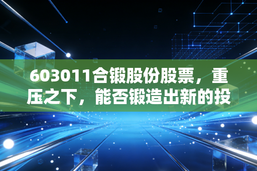 603011合锻股份股票，重压之下，能否锻造出新的投资金身？