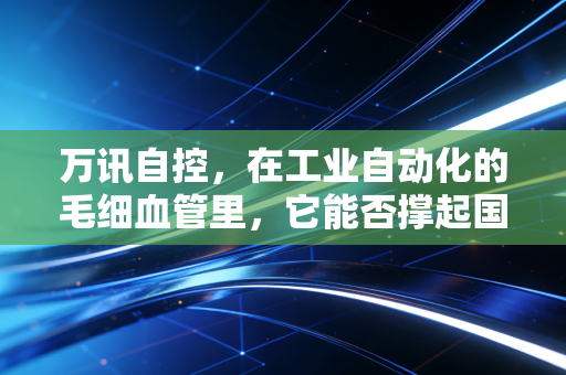 万讯自控，在工业自动化的毛细血管里，它能否撑起国产替代的大旗？