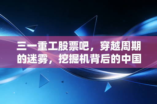 三一重工股票吧,穿越周期的迷雾,挖掘机背后的中国基建红利与全球野心