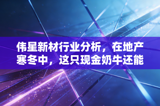 伟星新材行业分析，在地产寒冬中，这只现金奶牛还能躺赢多久？