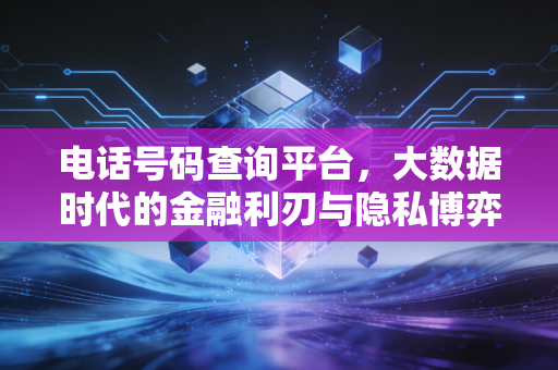 电话号码查询平台,大数据时代的金融利刃与隐私博弈