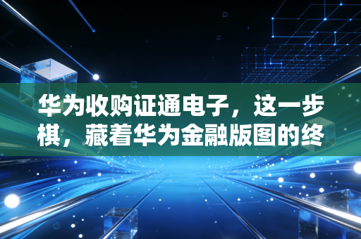 详细阅读:华为收购证通电子,这一步棋,藏着华为金融版图的终极野心 华为收购证通电子,这一步棋,藏着华为金融版图的终极野心