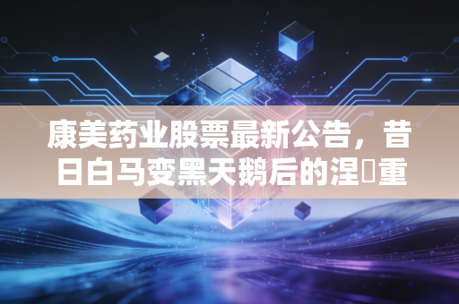 康美药业股票最新公告,昔日白马变黑天鹅后的涅槃重生,我们还能相信它吗?