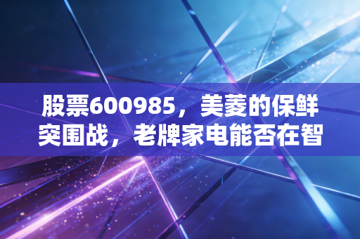 股票600985，美菱的保鲜突围战，老牌家电能否在智能浪潮中翻红？