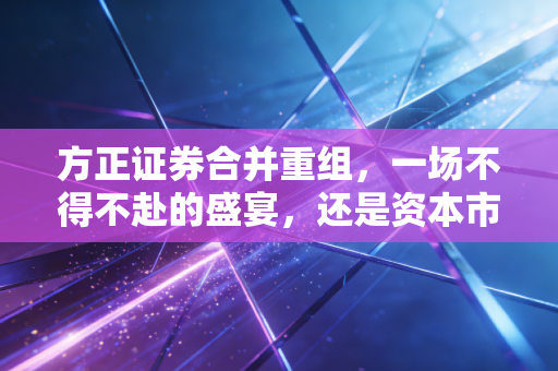 方正证券合并重组，一场不得不赴的盛宴，还是资本市场的又一次狼来了？