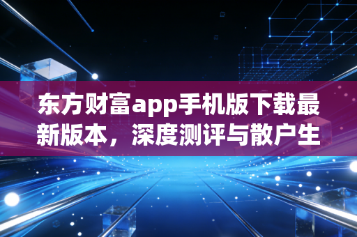 东方财富app手机版下载最新版本，深度测评与散户生存指南